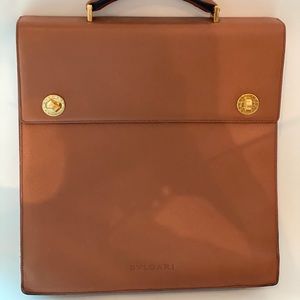 Bvlgari triple gusset briefcase